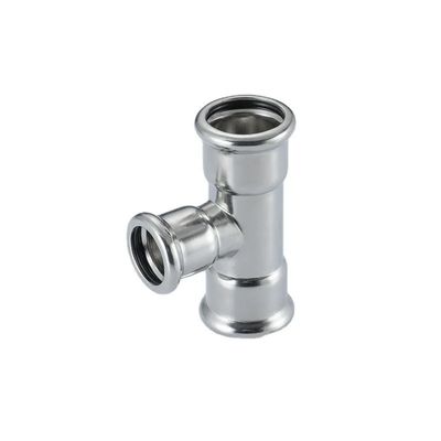 Good price Acciaio inossidabile 304 316L Fittings per tubi di approvvigionamento idrico EN10312 Reducing Tee in linea